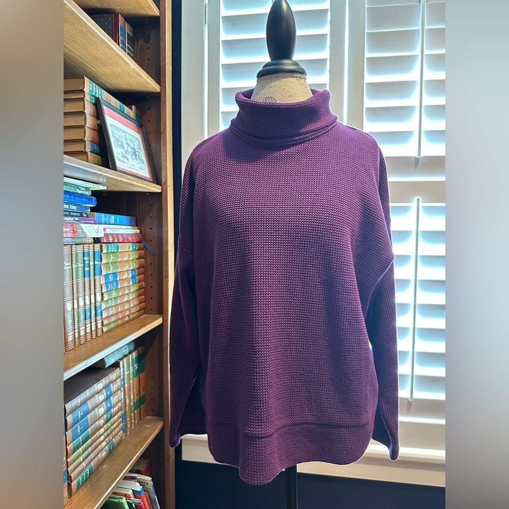 Talbots Purple Turtleneck Tunic